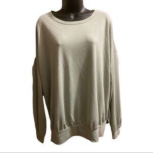 Fantastic Fawn Mint Green Long Sleeve Oversized Top Sz S NWOT